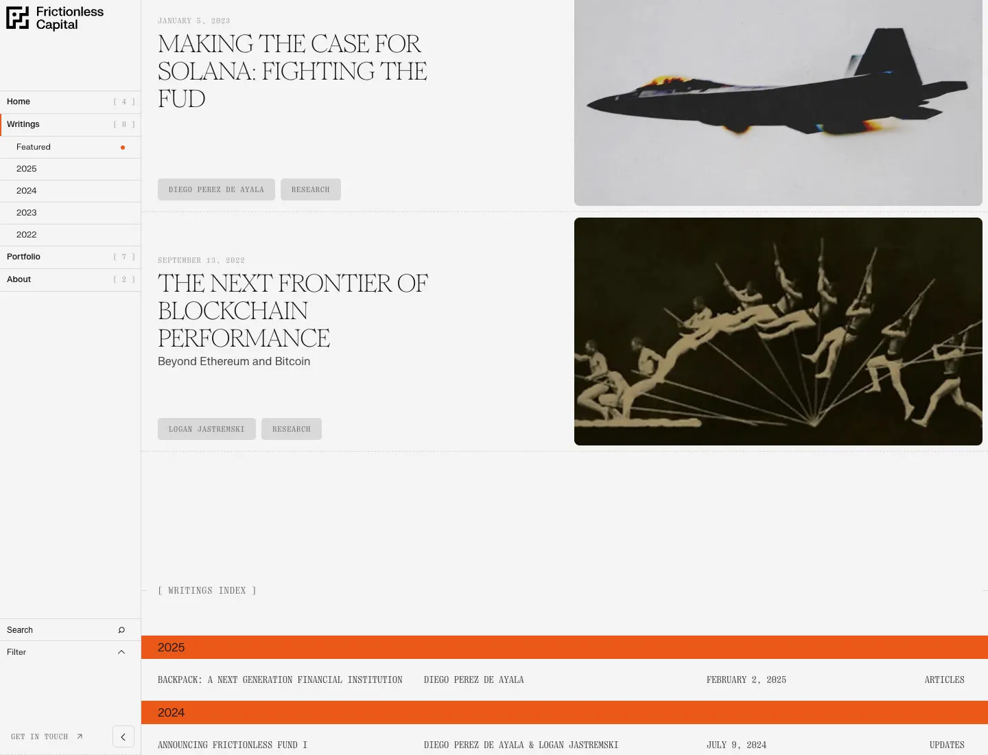 Frictionless Capital